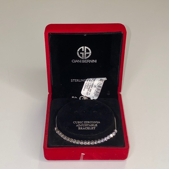 Adjustable Tennis Bracelet - CZ & Sterling Silver - Picture 5 of 9